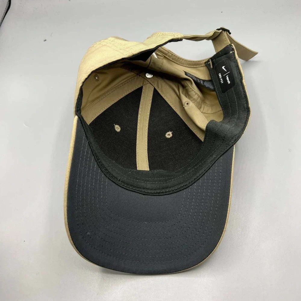 Nike Golf Hat Men Brown Legacy 91 Dri-Fit Embroidered‎ Swoosh Strap Back Cap